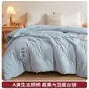 Colcha de fibra de soja, colcha de invierno, núcleo de colcha de algodón, colcha de primavera/otoño/verano, colcha para aire acondicionado, adecuada para dormitorios, camas individuales y dobles, y estudiantes, se puede usar en las cuatro estaciones