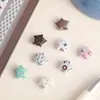 Chocolate a la menta estrella origami estrella de la suerte tiras finas deseo estrellas pequeñas doblar papel de colores doblar pentagrama tiras de papel