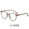 1168 montura negra pintura elástica tr90 montura de gafas coreana ultraligera retro redonda montura para gafas sin graduación con luz anti-azul ins
