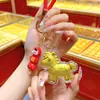 2026 Nuevo Modelo Colgante Oro Puro 999 Año del Caballo Atrae Dinero Llavero de Mochila de Coche Pequeño Regalo para Amigos