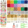Popular Transfronteiriço 6000 Peças Argila Polimérica Acessórios para Joias DIY Contas de Argila Conjunto de Contas de Argila Polimérica Caixa Contas de Argila Polimérica Artesanais