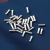 Plata de Ley Irregular Tubo Redondo de Plata Roto Anillo de Carrera Accesorios de Cuentas Plata Lisa Blanco Eléctrico Mini DIY Accesorios de Cuentas Hechos a Mano