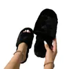 Pantuflas de felpa para mujer más vendidas transfronterizas, suelas de gamuza, pantuflas silenciosas para piso de interior