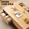Mesa de Centro Sala de Estar Hogar Apartamento Pequeño 2025 Nuevo Estilo Madera Original Mesa Simple Moderna Uso Habitación de Alquiler Mesa de Té para Sofá