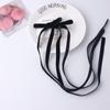 Hanfu Moño Pelo Negro Terciopelo Cinta Lazo Cinta para el Pelo Trenzado Pin Elegante Pin de Celebridad de Internet Accesorios para el Cabello