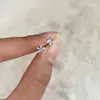 Bata na gota de beleza ~ brincos de zircônia estrela de alto senso yyds 2024 novos brincos da moda brincos pequenos requintados femininos