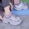 Zapatillas Deportivas Casuales Retro de Malla Transpirable con Tacón de Almohada y Suela Gruesa para Mujer 2026 Verano y Otoño Nuevas de Nicho