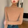 Ropa de Primera Línea Lista para Usar Apilada Cuello Base Camisa de Punto de Terciopelo Andy Suéter Base para Mujer Otoño e Invierno 2025 Transfronterizo