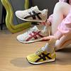 Sapatos brancos femininos primavera 2025, novo estilo coreano, estudantes, lazer, esportes, todos os tipos de sapatos Forrest Gump, sessão de fotos de rua JCF221
