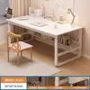Escritorio para computadora de escritorio Mesa de estudio para el hogar Escritorio simple para escribir Mesa de escritura para dormitorio Estación de trabajo rectangular Escritorio de oficina moderno