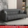 Sofá de Couro Resistente a Arranhões de Gato 2026 Design de Teclas de Piano Novo Simples Moderno Sofá-Cama Dobrável Uso Duplo para Apartamento Pequeno Sala de Estar de Aluguel