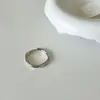 Anillo abierto de metal con lazo para mujer, diseño de nicho, anillo de dedo con personalidad de moda, nueva moda 2022