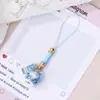 Chaveiro Pingente Gato da Sorte Cerâmico Mini Tendência DIY Estilo Chinês Gato Fofo Alça de Celular Ornamento de Bolsa
