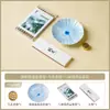 Suporte para Incenso Flor de Lótus Azul Suporte para Incenso Cerâmico Estilo Chinês Base para Incenso Suporte para Incenso Queimador de Incenso de Alta Qualidade Ornamento de Aromaterapia para Casa