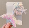 Estilo coreano lantejoulas sereia grampo de cabelo infantil acessórios para o cabelo estrela do mar concha cauda de peixe bico de pato clipe lateral clipe de cabeça da menina grampo de cabelo