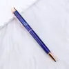 Nova Caneta de Areia Movediça Colorida com Pó de Ouro Infundido em Óleo com Logotipo Imprimível Areia Movediça Presente Criativo de Publicidade Material de Papelaria Estudantil Caneta Esferográfica