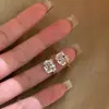 Estilo Ins Japonés y Coreano Dulce Dibujo Animado Gato Kt Anillo con Zirconia Pendientes para Mujer Súper Hada Fresco Moda Versátil Accesorios de Joyería