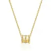 S925 prata esterlina pequeno colar cintura maré feminina Net vermelho simples clavícula corrente joias pequenas cilíndricas primavera sterling joias de prata