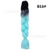 Peluca Xuchang Trenzas Grandes Seda de Alta Temperatura Rastas Fibra Química Colorida Gradiente Trenzas Retorcidas Coloridas Lugares Pintorescos Rastas de Pino Grande en Stock