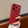 Textura de Cuero Adecuada para Funda de Teléfono Magnética para iPhone 18 Pro Max, Apple 16 Mate 17 Anti-Caídas Cubierta Protectora Dos en Uno