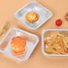 Caja Desechable Cuadrada de Papel de Aluminio Lista para Usar del Fabricante, Charola de Papel de Aluminio para Freidora de Aire, Tazón de Papel de Aluminio para Barbacoa Casera
