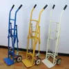 Carro Plegable de Cilindro de Gas Único para Sitios de Construcción, Carro de Mano para Cilindro de Gas en Construcción de Edificios Altos, Fabricante de Carro de Cilindro de Gas Reforzado con Doble Cadena