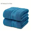 Toalla de algodón clase A brillante satén color liso roto absorbente de agua toalla de baño para adultos cuadrado conjunto de seis piezas con borde cruzado