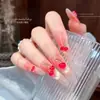 Decoraciones para Uñas de Cereza Pequeña Transparente de Venta Caliente Transfronteriza, Paquete Completo de Accesorios para Uñas de Frutas Realistas 3D Estilo Fresco al por Mayor