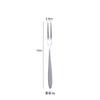 Cuchillo y tenedor para pastel de luna de acero inoxidable dorado tenedor de fruta de dos dientes cuchillo de fruta postre tenedor pequeño tenedor para bocadillos puede imprimir LOGO