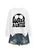Tía del fútbol Amazon Wish sitio independiente sudadera casual y cómoda de mujer nueva de otoño e invierno de manga larga