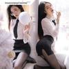 Lingerie Sexy Conjunto Paixão de Secretária Seio Pequeno Pijama Sedutor Uniforme Sexual Peça Única Atacado