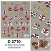 Nuevos Pegatinas para Uñas Serie Despertar del León de Año Nuevo Estilo Ins con Relieve 5D Redanco Calcomanías Tridimensionales para Uñas Z-2728