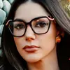 Nuevas de Moda Cuadradas para Mujer Gafas de Sol con Templo en Forma de Serpiente Tendencia Transfronteriza Europea y Americana Gafas Personalizadas de Gama Alta Planas