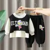 1612 Conjunto de Ropa para Niños de Ultraman Ropa Urbana Elegante para Niños Conjunto de Tres Piezas para Primavera y Otoño Moda para Bebés Chaleco Atuendo de Primavera