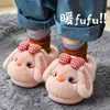 Pantuflas de Algodón para Niños de Otoño e Invierno para Niños y Niñas, Cálidas, Con Felpa Adicional, Peludas, Para Casa, Para Padres e Hijos, Sensación Suave, Zapatos de Algodón para Bebé con Talón Cerrado