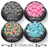 Decorações Mistas para o Dia dos Namorados Formato de Coração Coração Pêssego Fatias de Argila Polimérica Ultrafinas Fatias de Argila Colorida Adesivos para Nail Art são Materiais para Brinquedos Artesanais