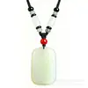 Colgante Amuleto Xiangyun Collar de Cordón Elástico Hecho a Mano para Hombres y Mujeres, Cadena de Suéter de Gama Alta, Amuleto Protector para la Paz y la Seguridad, Amuleto Sencillo