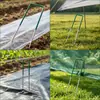 Clavos de tierra en forma de U semi-recubiertos, clavos para fijar césped, clavos galvanizados para césped de jardín, clavos de tierra para huertos con punta angular, clavos de tierra para tela de control de malezas