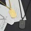 Collar Premium Transfronterizo de Acero Inoxidable con Galvanizado al Vacío, Colgante Ovalado de Bandera de Estrellas y Rayas