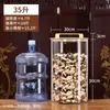 Frasco de Vidrio Sellado de Gran Capacidad Frasco de Almacenamiento para Pegamento de Flores Pegamento de Pescado Frasco de Almacenamiento para Granos Gruesos de Cocina Botella de Citrato de Pericarpium Exhibición Comercial