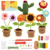 Paquete de Materiales para Crochet de Lana Set Muñeca de Peluche de Tejido Muñeca Tejida Muñeca de Ganchillo Tejido DIY