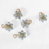 Aço inoxidável Flor de Cristal Margarida Cristal Frisado Pingente DIY Brincos Colar Pulseira Acessórios de Jóias