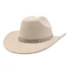 Aliexpress Novo Estilo Étnico Chapéu de Sol de Lã Estilo Ocidental Chapéu de Cowboy para Homens e Mulheres Chapéu de Casal