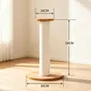 Estrutura de escalada para gatos em madeira maciça, casa de gato, árvore de gato, arranhador de gato, poste e estrutura tudo-em-um para gatos grandes, brinquedo multifuncional para gatos