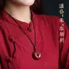 Colgante de hebilla de seguridad de cinabrio de alta calidad collar valiente para hombre arena dorada púrpura valiente valiente colgante suministro al por mayor para mujer