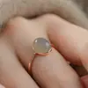 Yuhongyan Jade Hetian Morado Qinghui Cara de Huevo Anillo Ajustable Luz de Anillo Lujo Gama Alta Retro Venta Directa de Fábrica