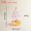 [Modelo Giratorio] Árbol de Navidad de Vidrio Giratorio Sensación de Internet de Zibo Decoración Navideña Más Vendida Adorno de Regalo Artesanía