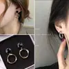 Pendientes Minimalistas para el Día a Día Aguja de Plata s925 Círculo 2024 Nuevo Diseño Sensación de Lujo Ligero Nicho Pendientes de Alta Gama para Mujer
