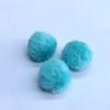Bola de pelo pequeña de 4 cm de color para suministro puntual, bola de peluche de imitación de conejo Rex, gorro navideño de bricolaje, bola de pelo artificial.