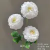 Flores Artificiais Brancas para Decoração de Casamento, Flores de Seda, Ornamentos de Flores Artificiais, Arte Floral Seca, Materiais de Rosa, Arranjo de Flores para Corredor, Arranjo de Parede e Chão